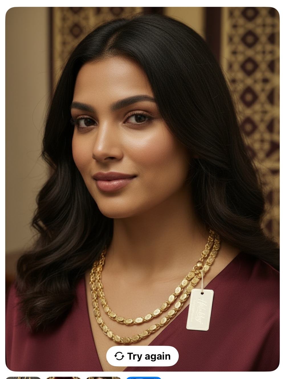 & Other Stories Double Gold Coin Layered Necklace